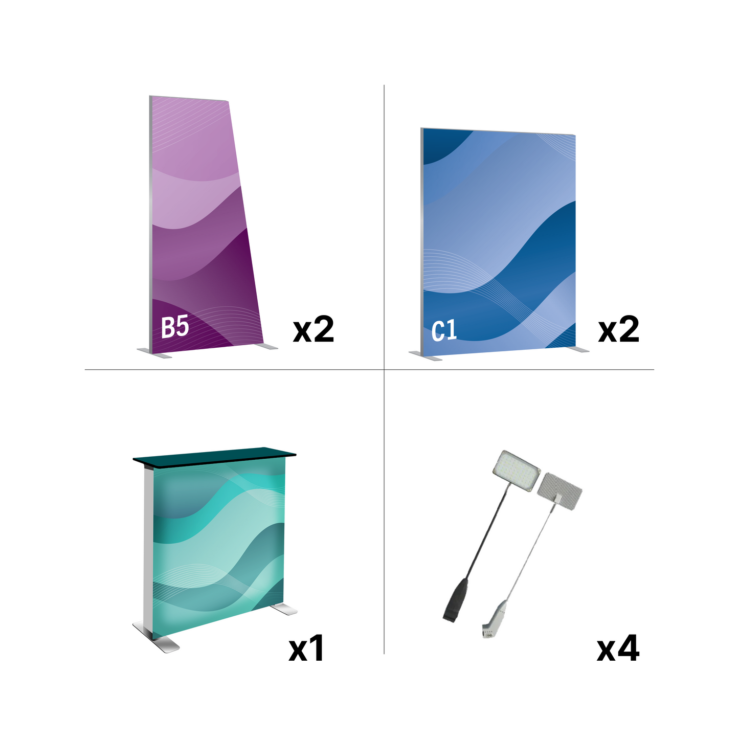 20' SEG Exhibit Kit - Style 2