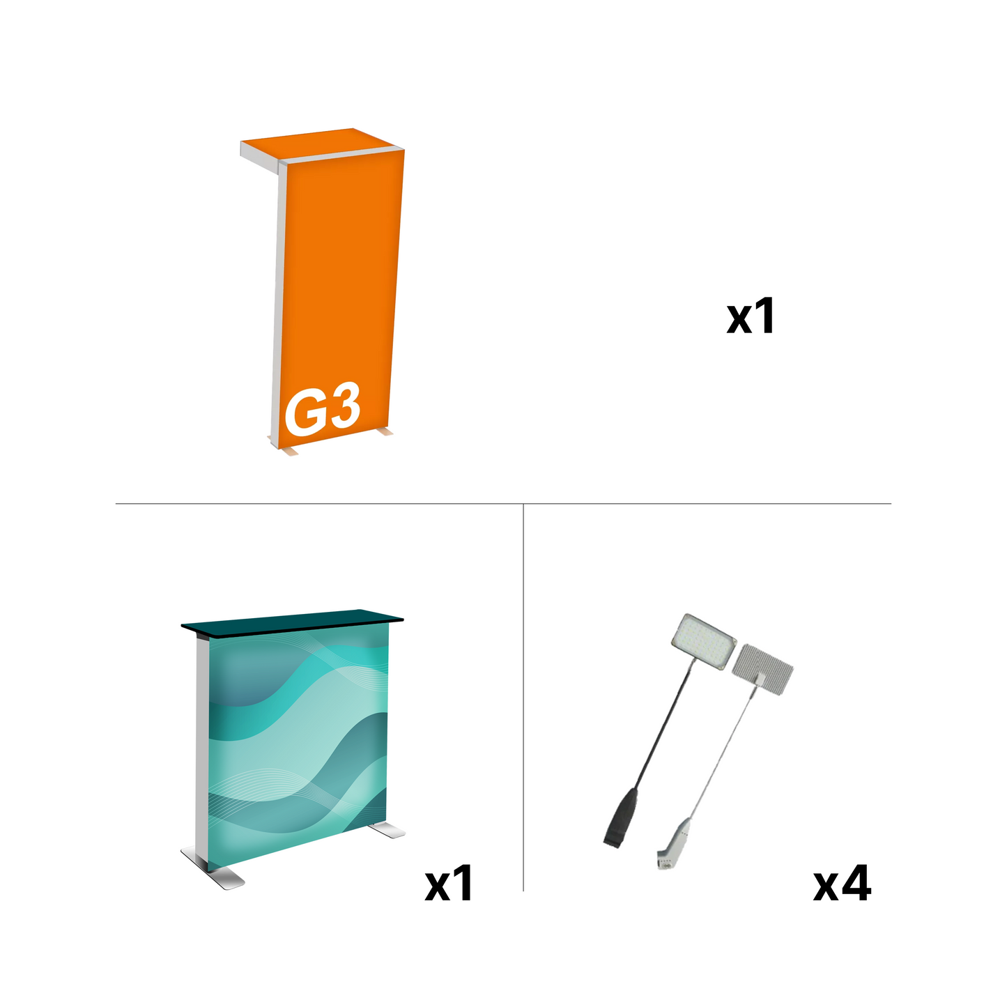 20' SEG Exhibit Kit - Style 8