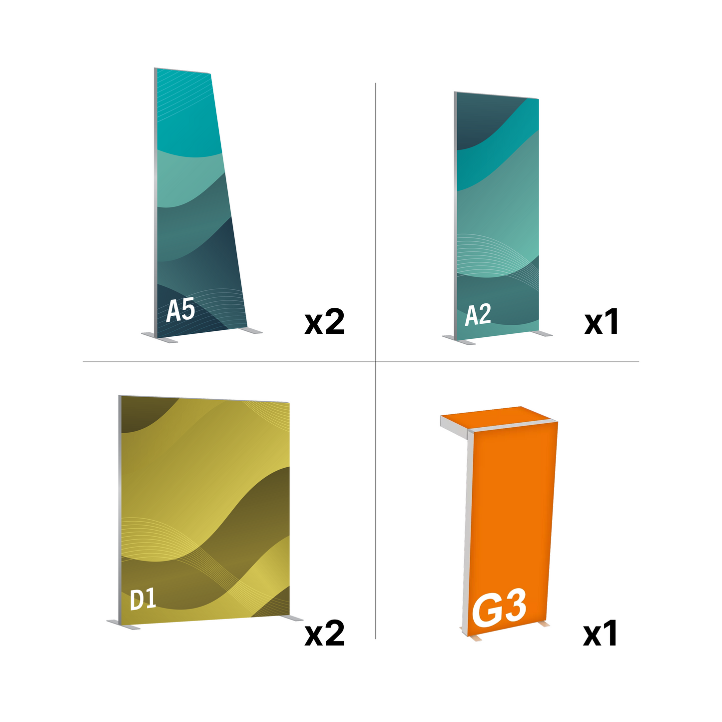 20' SEG Exhibit Kit - Style 7