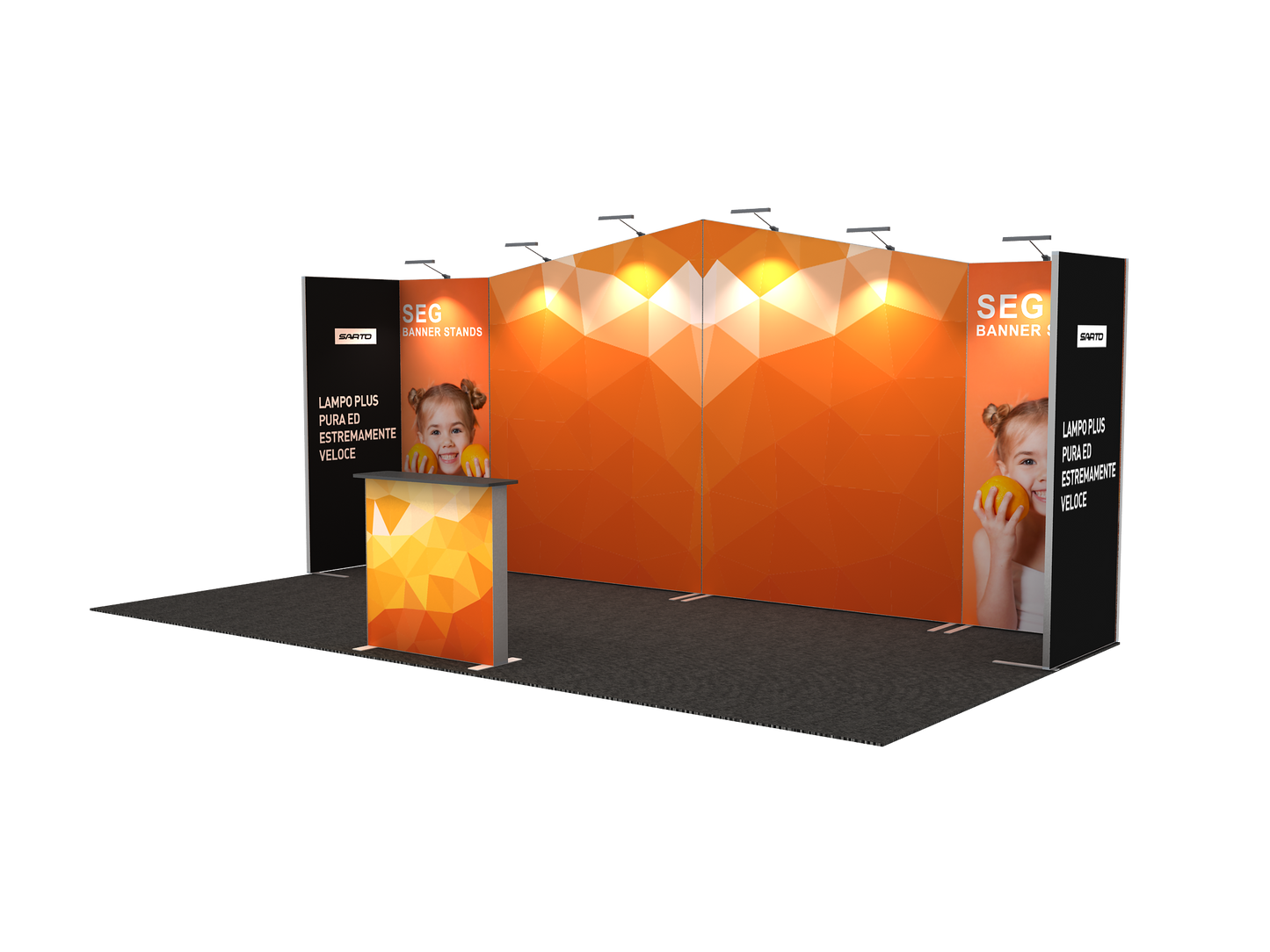 20' SEG Exhibit Kit - Style 3