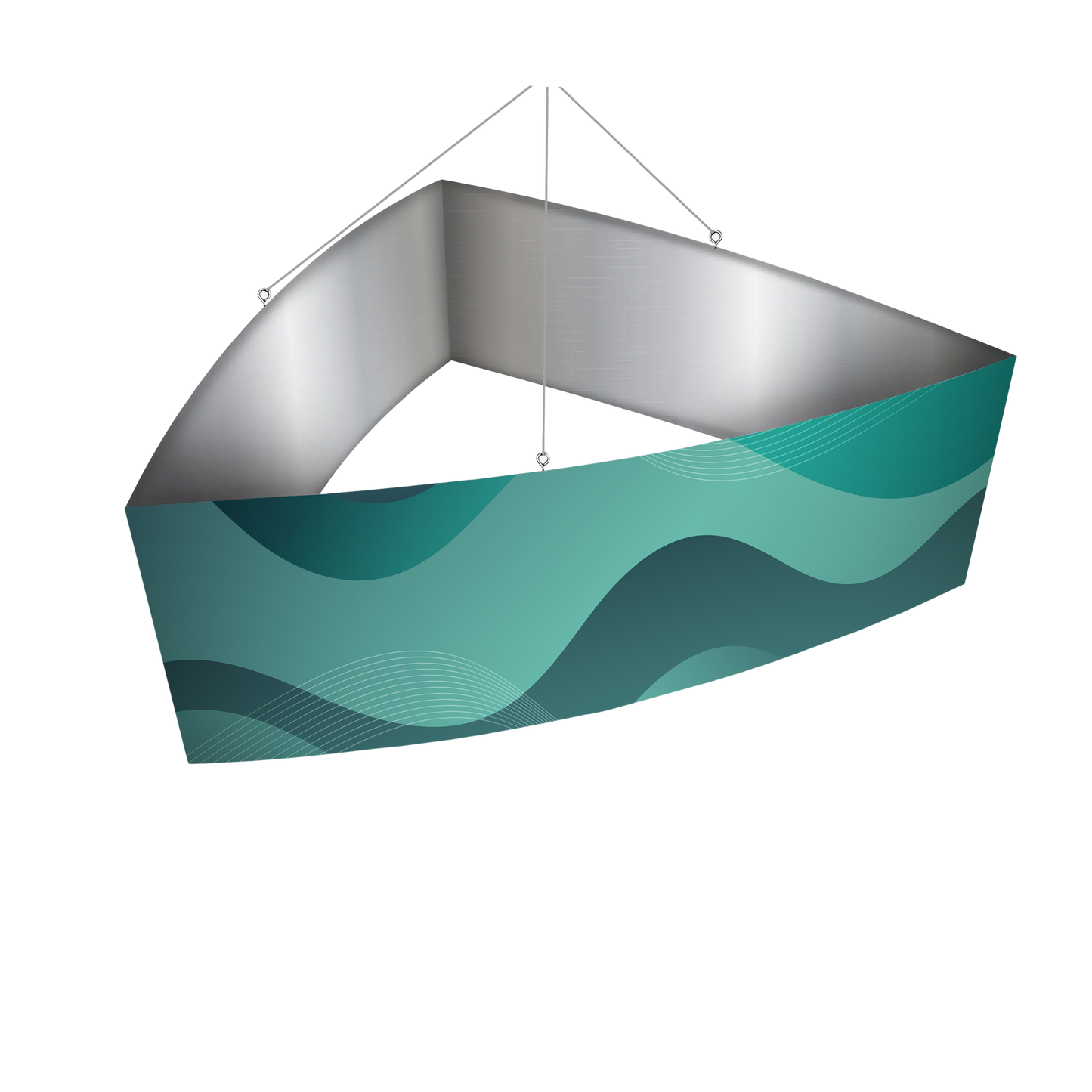 Curved Triangle Hanging Banner
